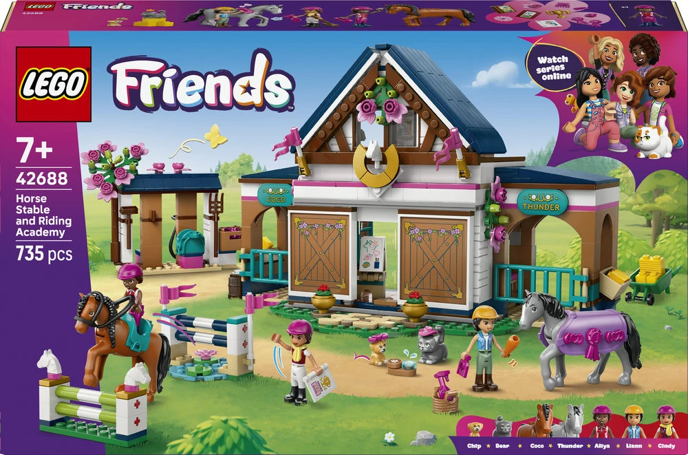 „LEGO® Friends“ Arklidė ir jojimo akademija Rinkinys 42688