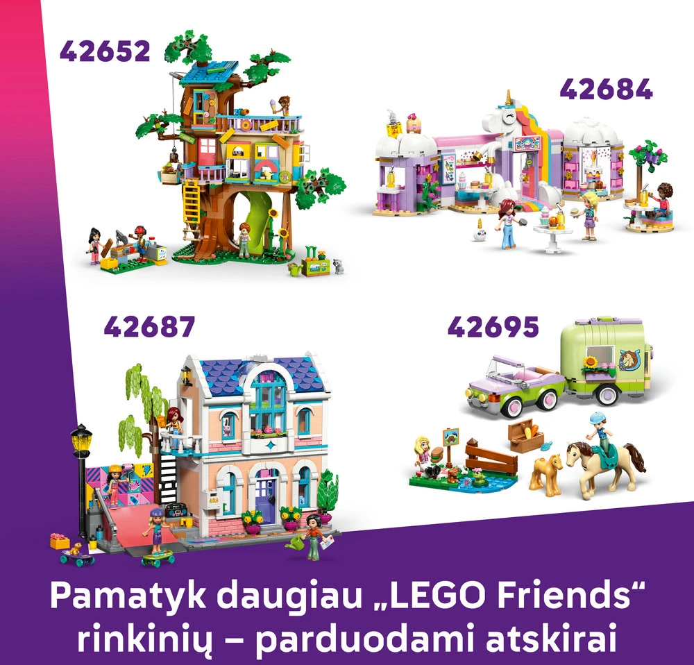 „LEGO® Friends“ Arklidė ir jojimo akademija Rinkinys 42688