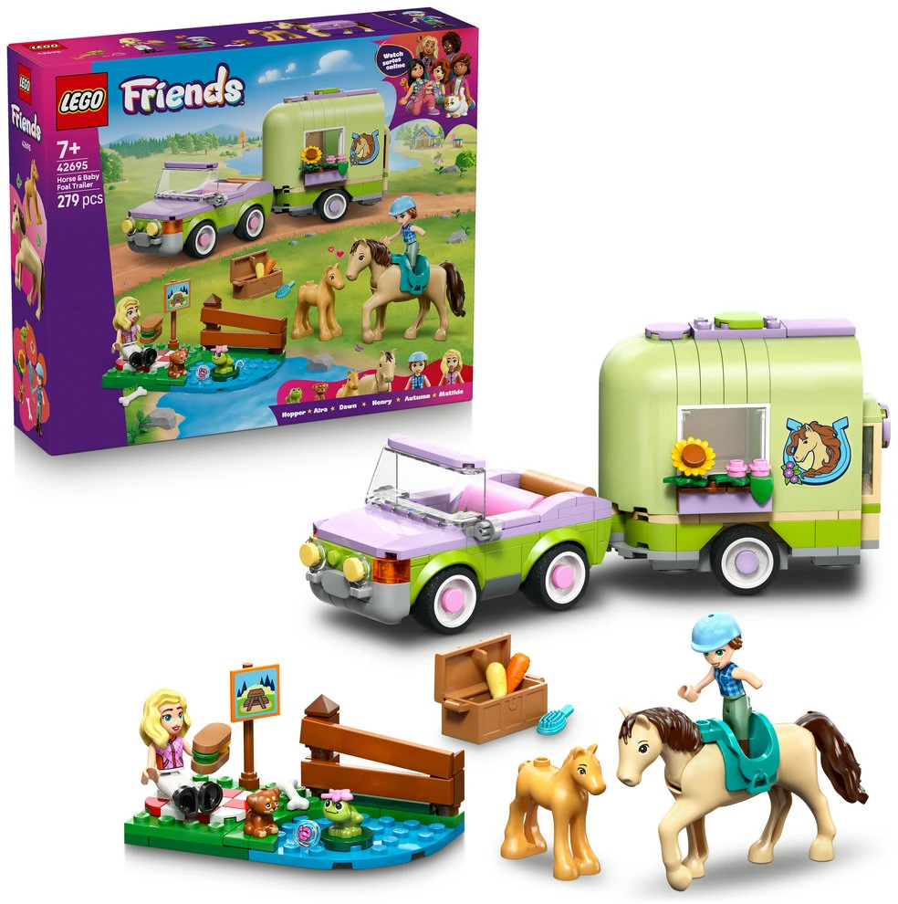 „LEGO® Friends“ Arklio ir kumeliuko priekaba Rinkinys 42695