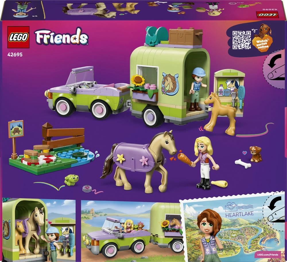„LEGO® Friends“ Arklio ir kumeliuko priekaba Rinkinys 42695