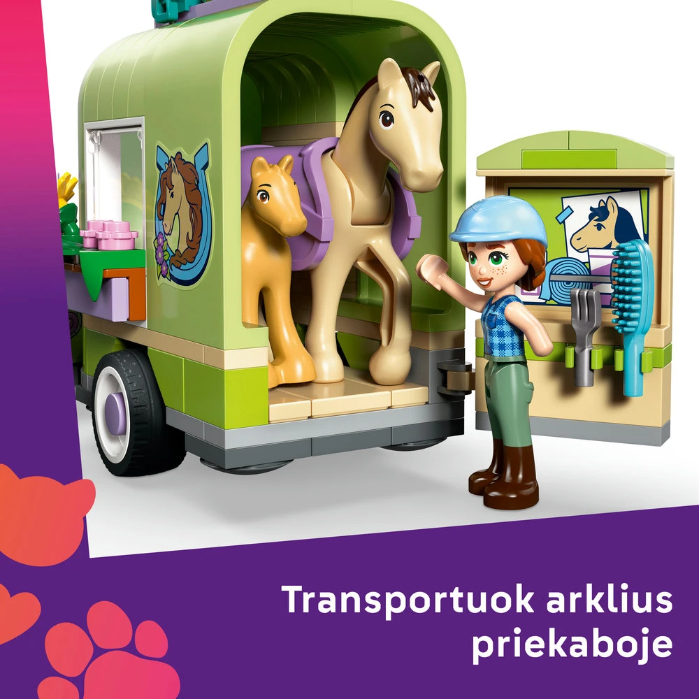 „LEGO® Friends“ Arklio ir kumeliuko priekaba Rinkinys 42695