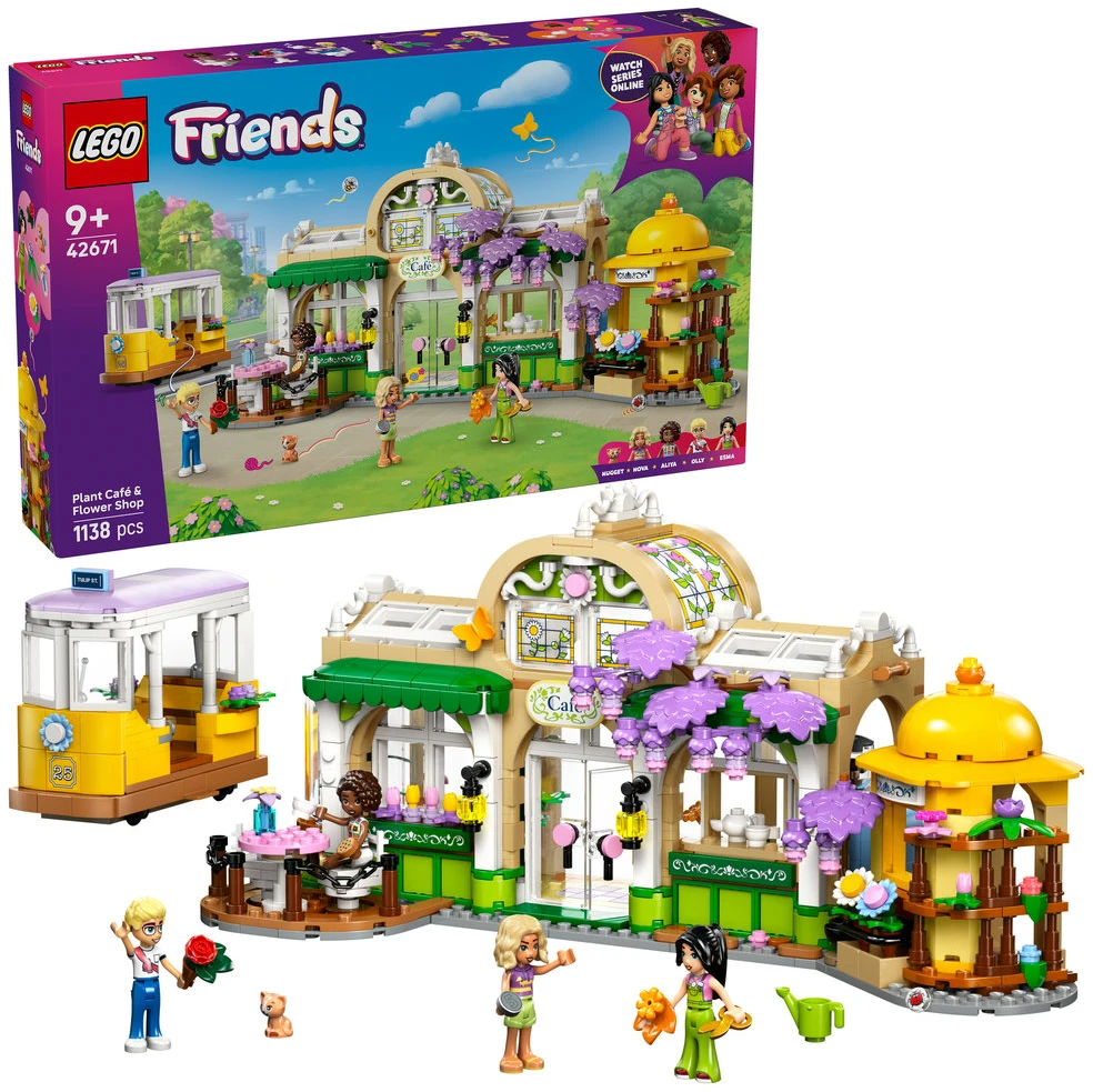 LEGO® Friends Augalų kavinė ir gėlių parduotuvė 42671
