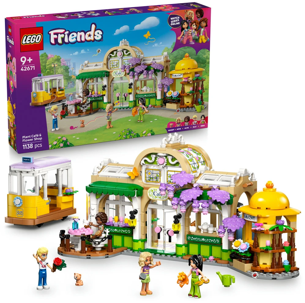 LEGO® Friends Augalų kavinė ir gėlių parduotuvė 42671