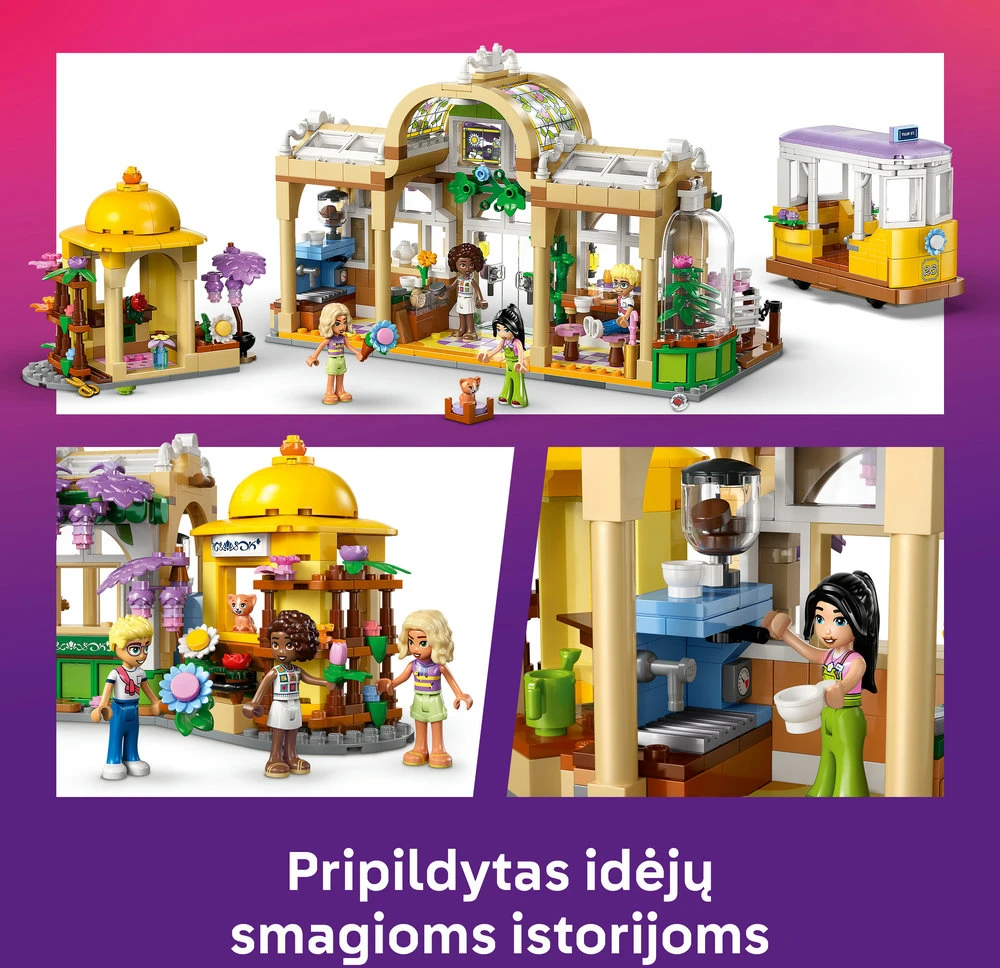 LEGO® Friends Augalų kavinė ir gėlių parduotuvė 42671