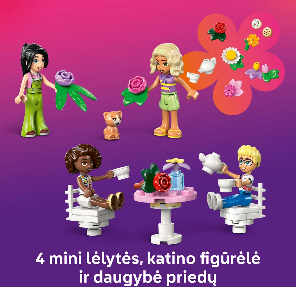 LEGO® Friends Augalų kavinė ir gėlių parduotuvė 42671