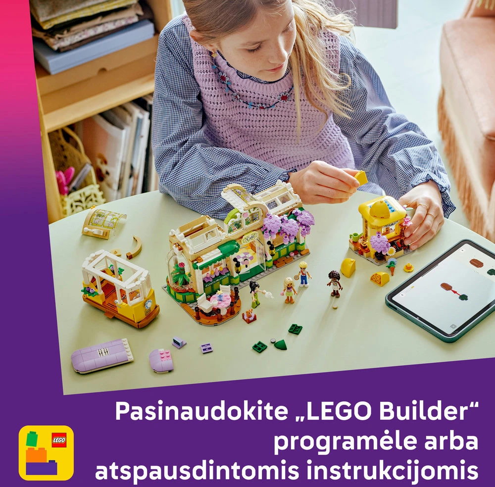 LEGO® Friends Augalų kavinė ir gėlių parduotuvė 42671
