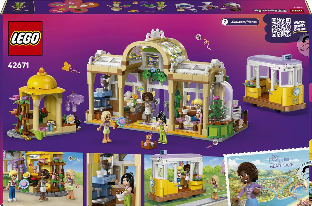 LEGO® Friends Augalų kavinė ir gėlių parduotuvė 42671