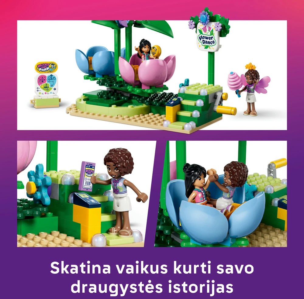 „LEGO® Friends“ Besisukantis gėlės ir fėjų puodelių atrakcionas Žaislas 42702
