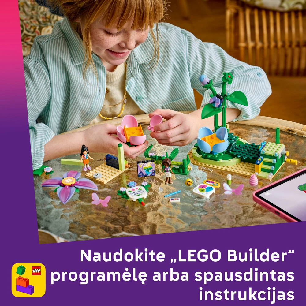 „LEGO® Friends“ Besisukantis gėlės ir fėjų puodelių atrakcionas Žaislas 42702
