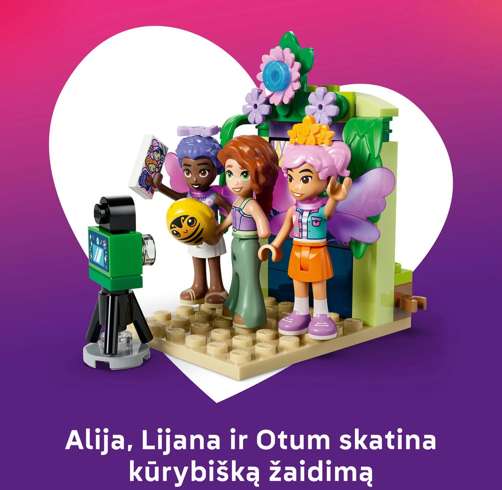 „LEGO® Friends“ Besisukantis gėlės ir fėjų puodelių atrakcionas Žaislas 42702