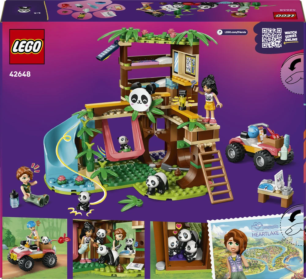 LEGO® Friends Gyvūnų priežiūra pandų prieglaudoje (42648)