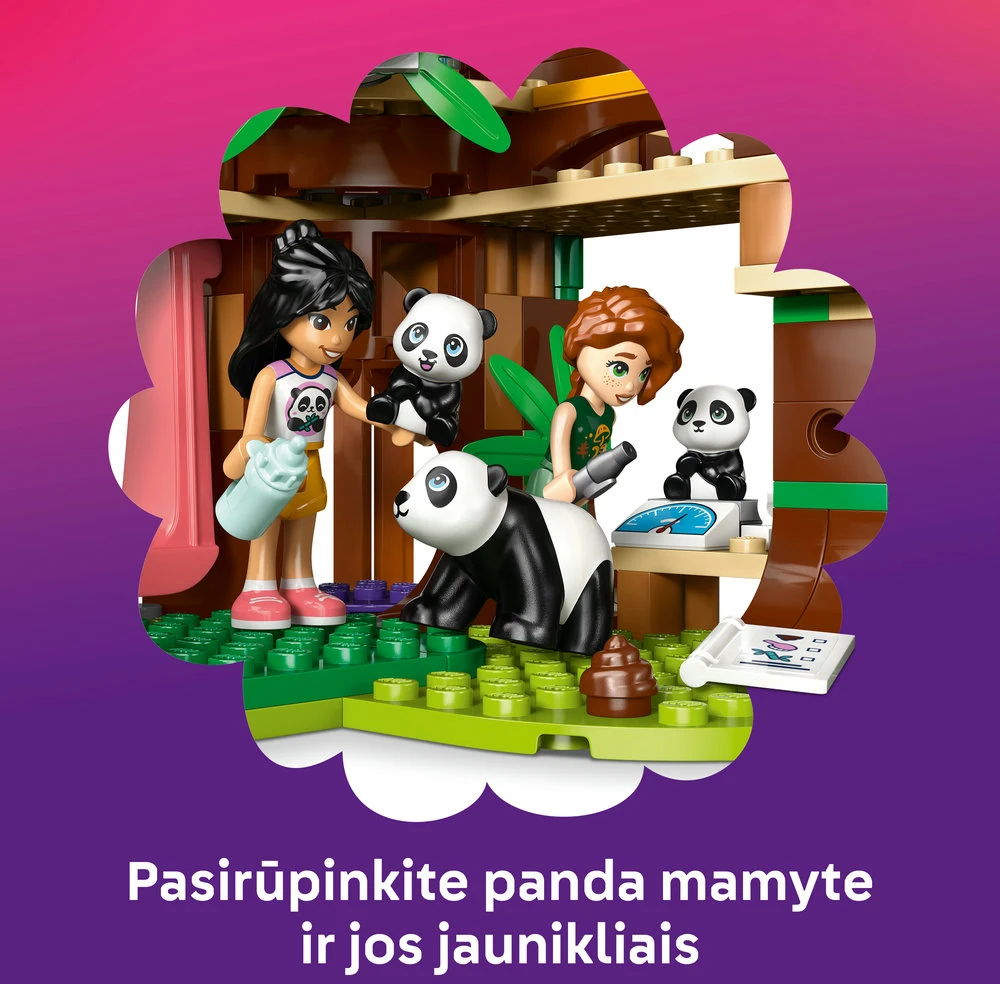 LEGO® Friends Gyvūnų priežiūra pandų prieglaudoje (42648)