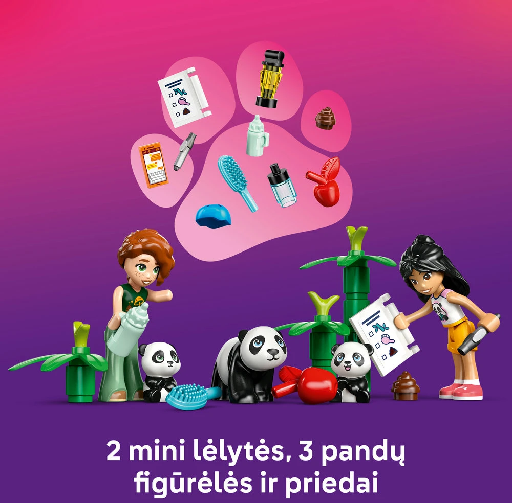 LEGO® Friends Gyvūnų priežiūra pandų prieglaudoje (42648)