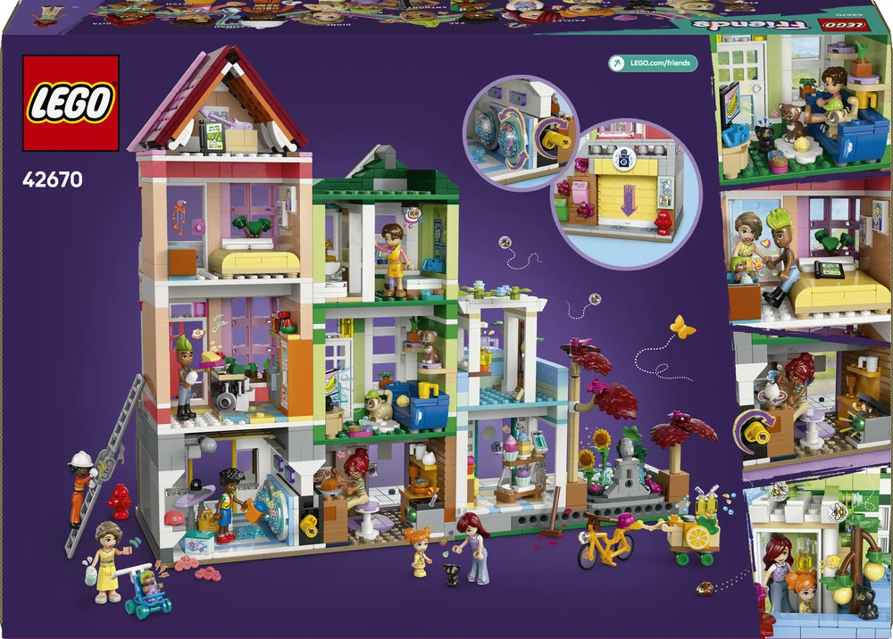 LEGO® Friends Hartleiko butai ir parduotuvės (42670)