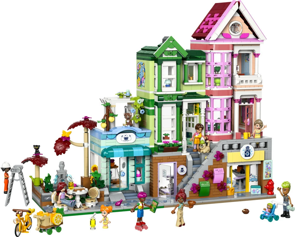 LEGO® Friends Hartleiko butai ir parduotuvės (42670)