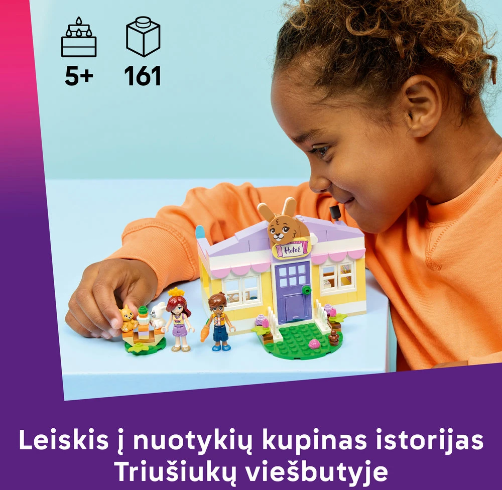 „LEGO® Friends“ Hartleiko triušiukų viešbutis Rinkinys 42679
