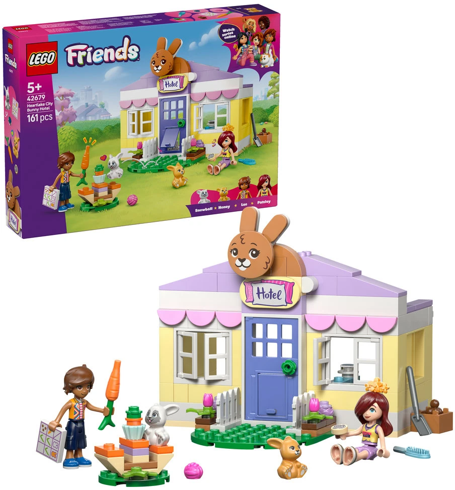 „LEGO® Friends“ Hartleiko triušiukų viešbutis Rinkinys 42679