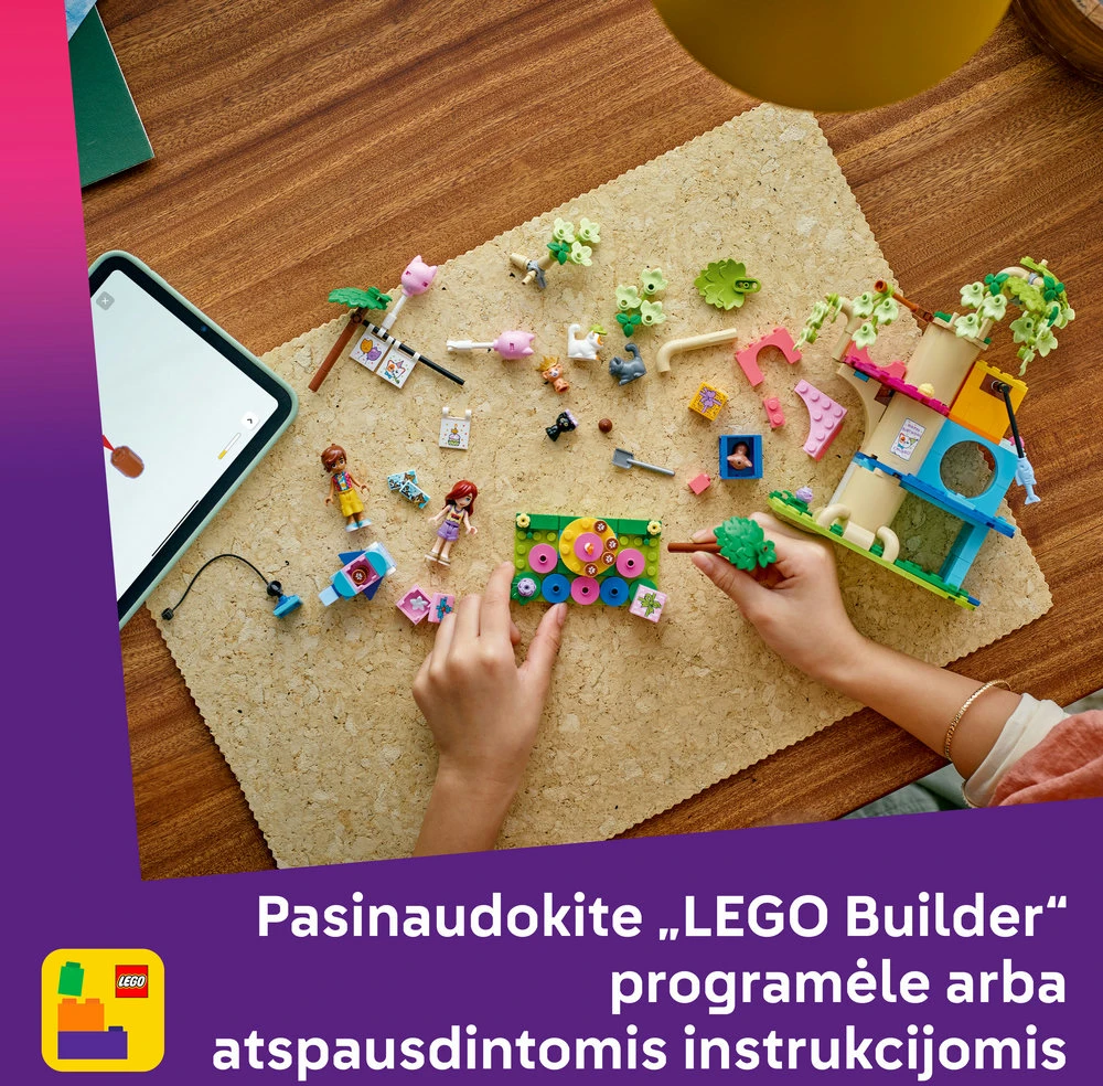 LEGO® Friends Kačių gimtadienio vakarėlis ir namelis medyje 42666