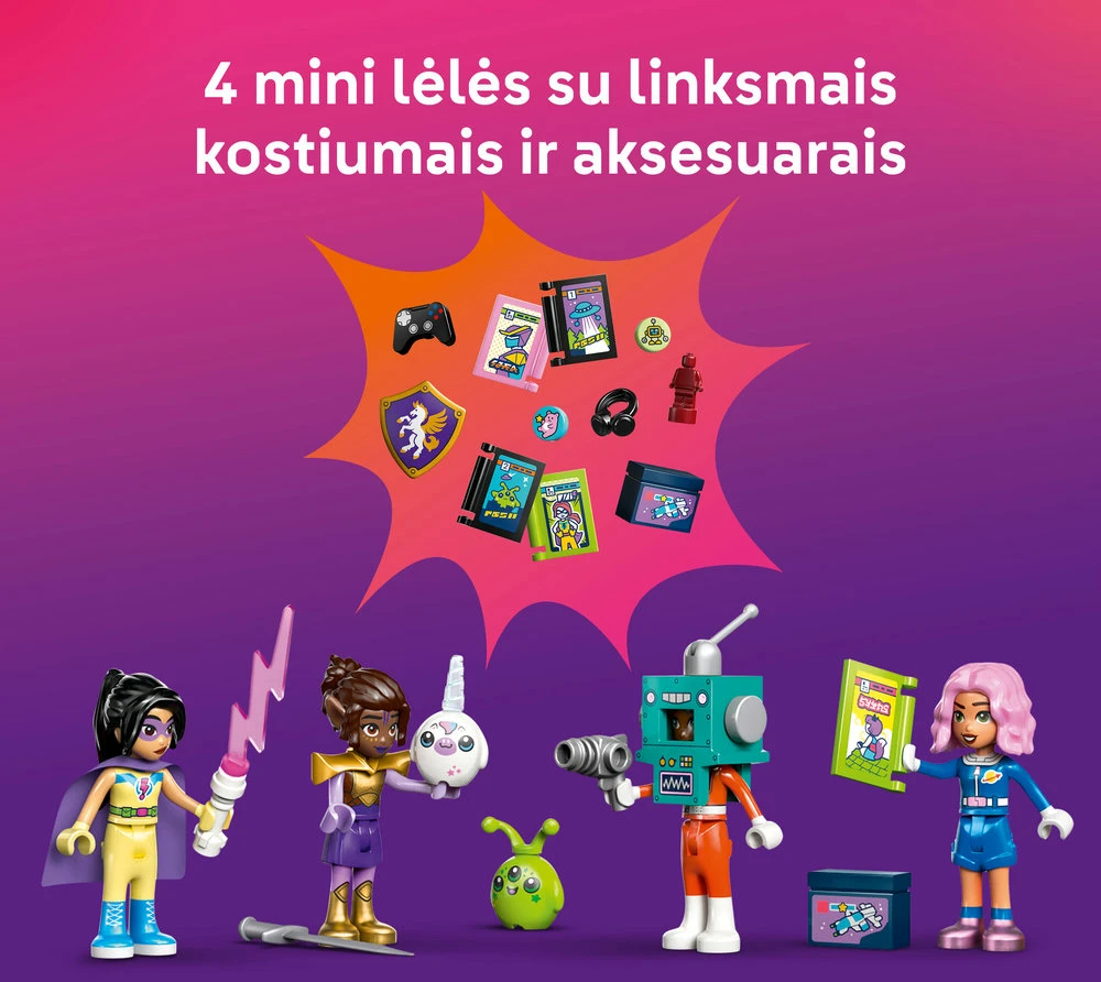 LEGO® Friends Komiksų ir žaidimų parduotuvė Rinkinys 42674