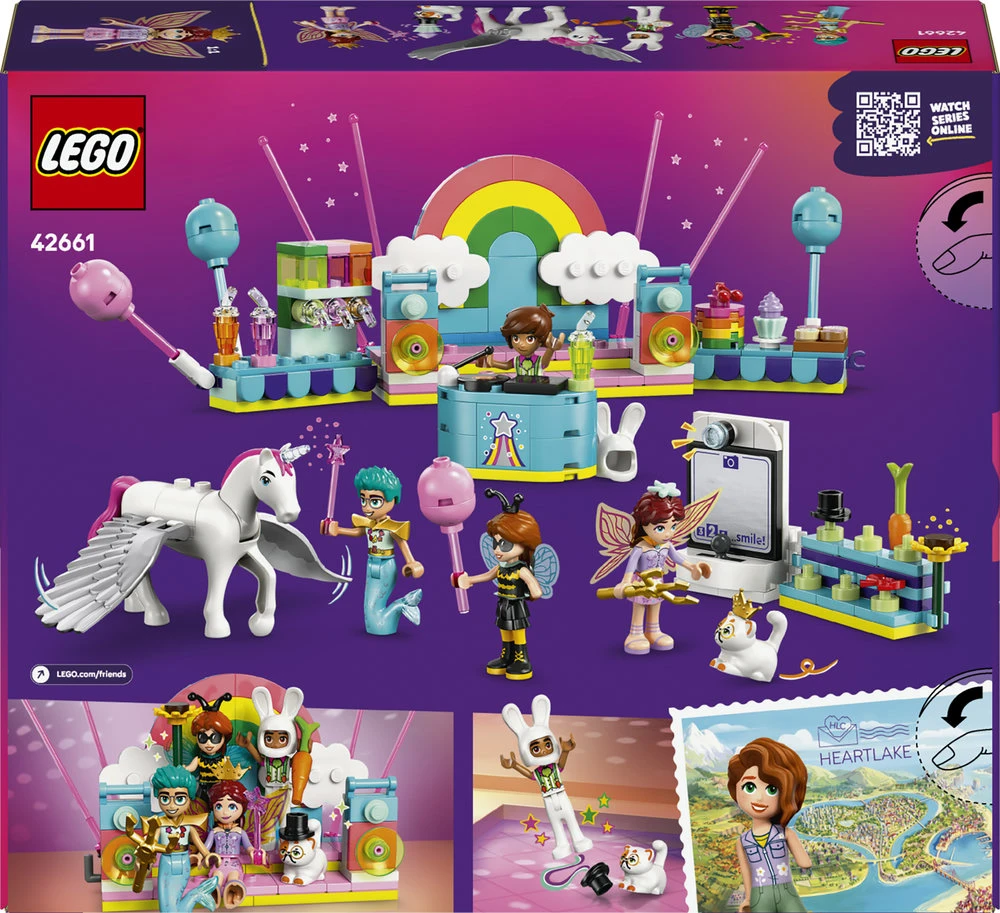 LEGO® Friends Kostiumų vakarėlis su vienaragiu ir fėja 42661