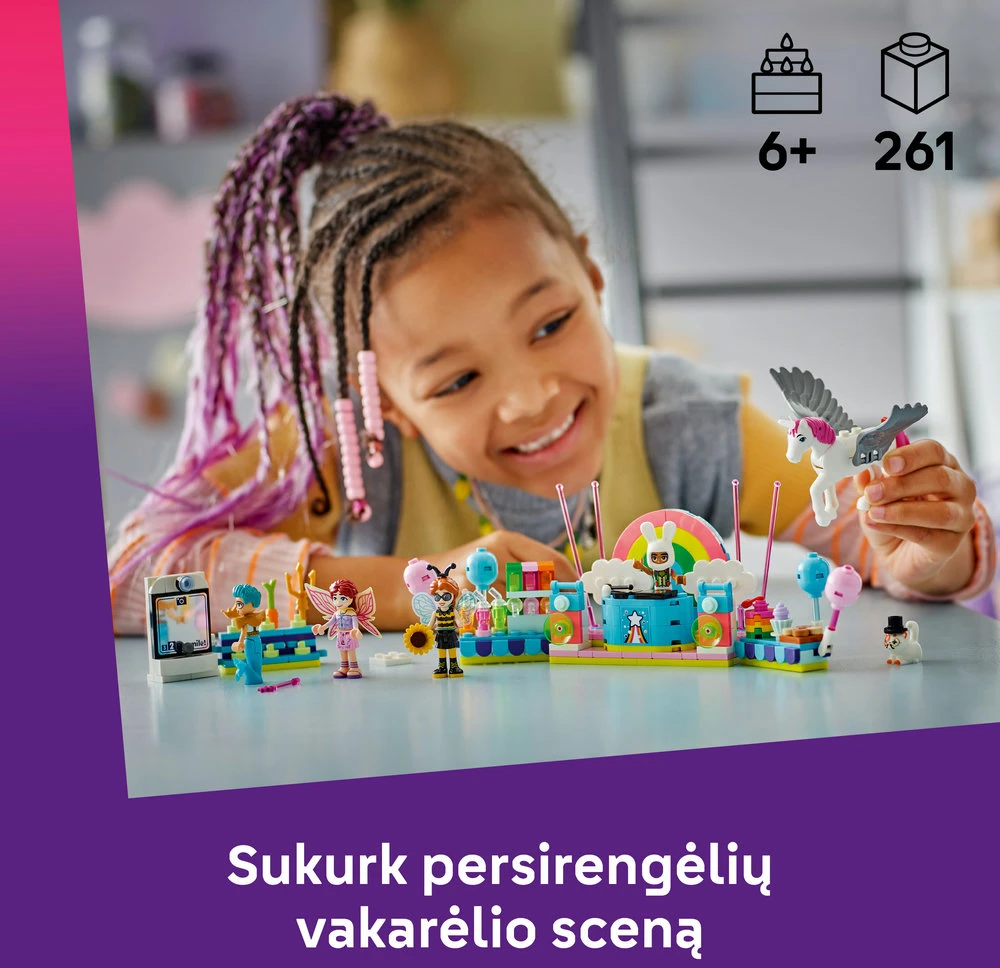 LEGO® Friends Kostiumų vakarėlis su vienaragiu ir fėja 42661
