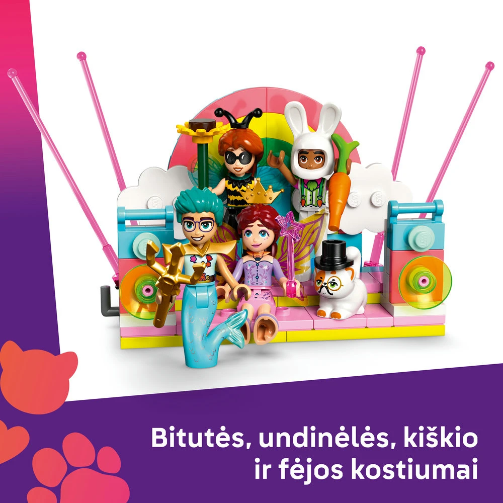 LEGO® Friends Kostiumų vakarėlis su vienaragiu ir fėja 42661