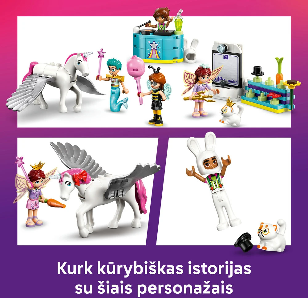 LEGO® Friends Kostiumų vakarėlis su vienaragiu ir fėja 42661