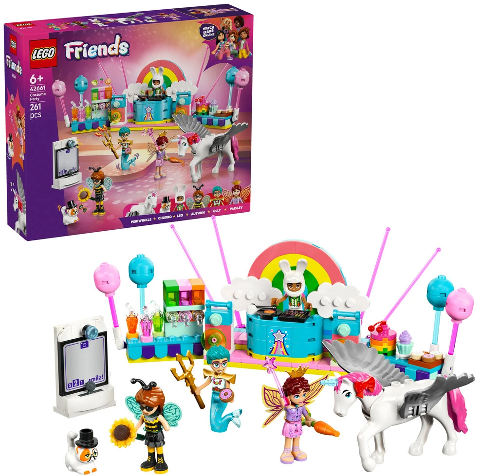 LEGO® Friends Kostiumų vakarėlis su vienaragiu ir fėja 42661