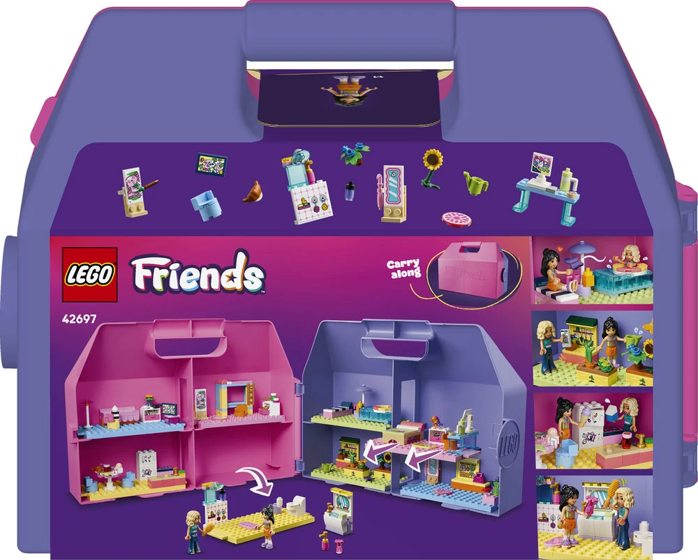 „LEGO® Friends“ Kūrybiškas lėlių namų lagaminėlis Konstravimo rinkinys 42697