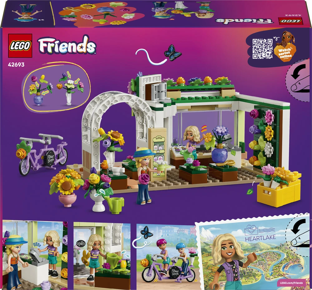 „LEGO® Friends“ Kūrybiškos gėlių parduotuvės Konstruktorius 42693