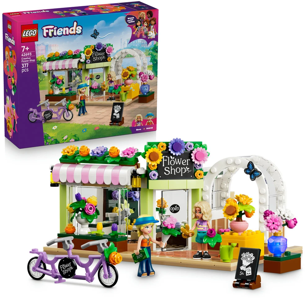 „LEGO® Friends“ Kūrybiškos gėlių parduotuvės Konstruktorius 42693