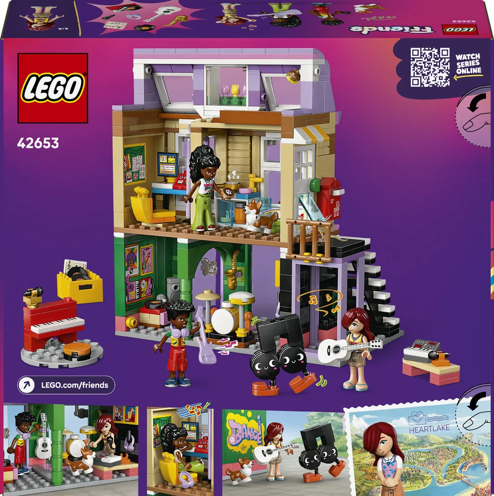 LEGO® Friends Muzikos prekių parduotuvė ir butas 42653