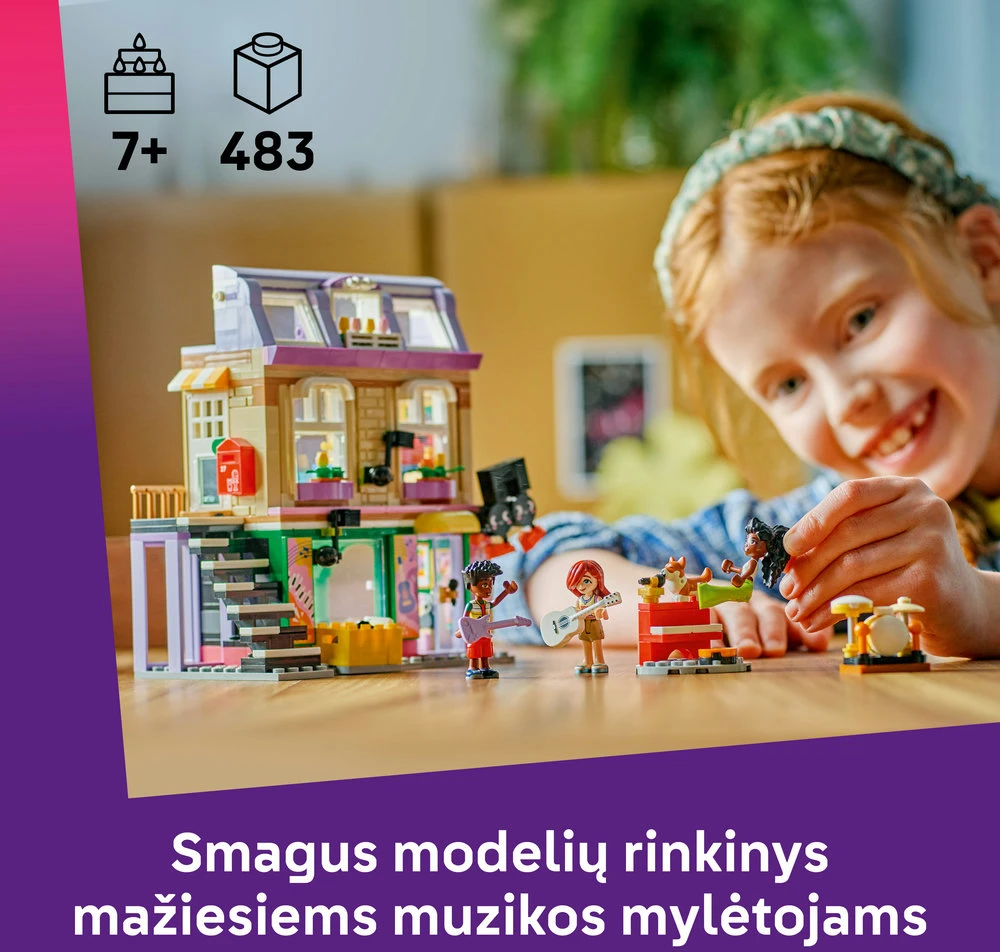 LEGO® Friends Muzikos prekių parduotuvė ir butas 42653