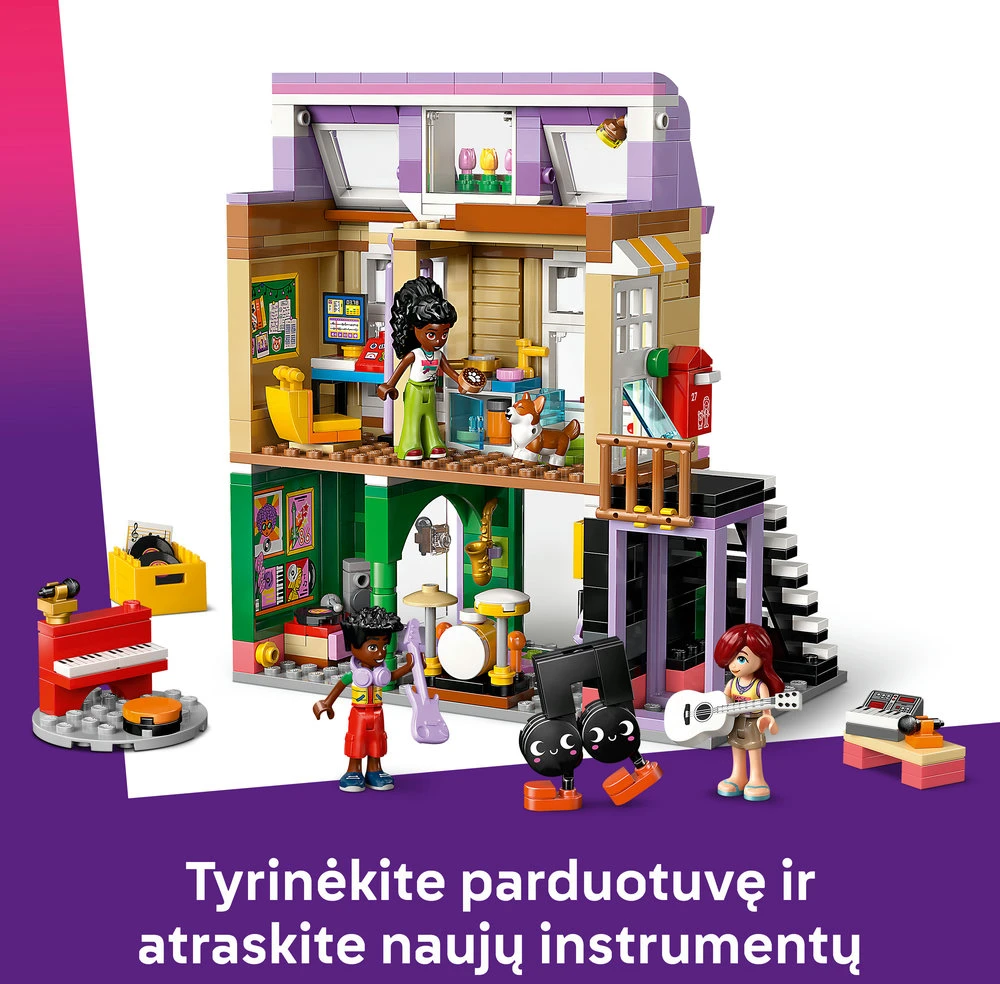 LEGO® Friends Muzikos prekių parduotuvė ir butas 42653
