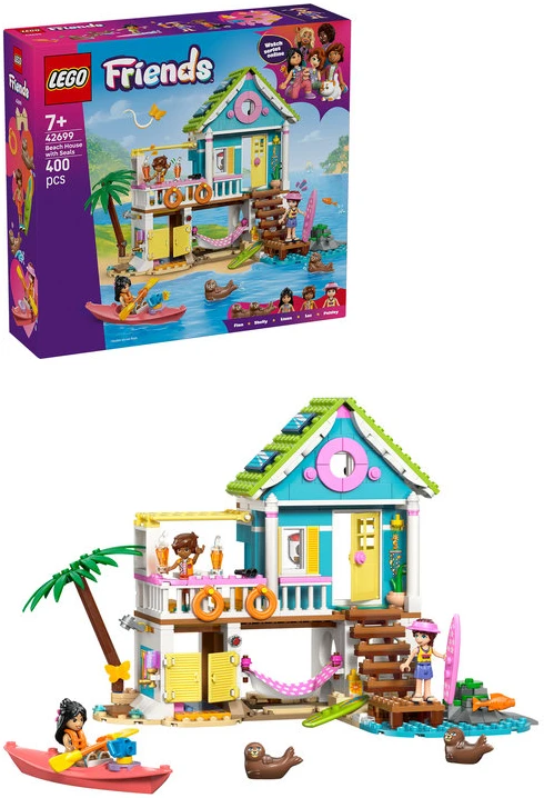 „LEGO® Friends“ Paplūdimio namelis su ruoniais Konstravimo rinkinys 42699