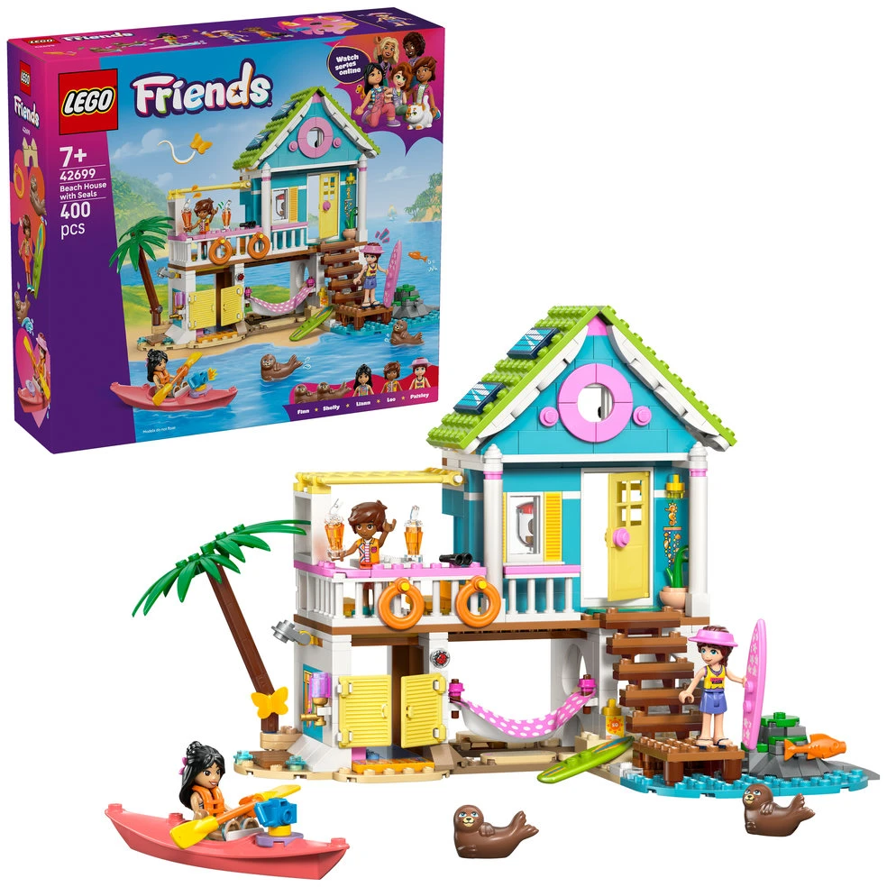 „LEGO® Friends“ Paplūdimio namelis su ruoniais Konstravimo rinkinys 42699