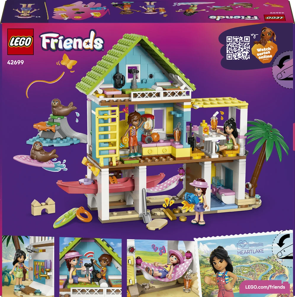 „LEGO® Friends“ Paplūdimio namelis su ruoniais Konstravimo rinkinys 42699