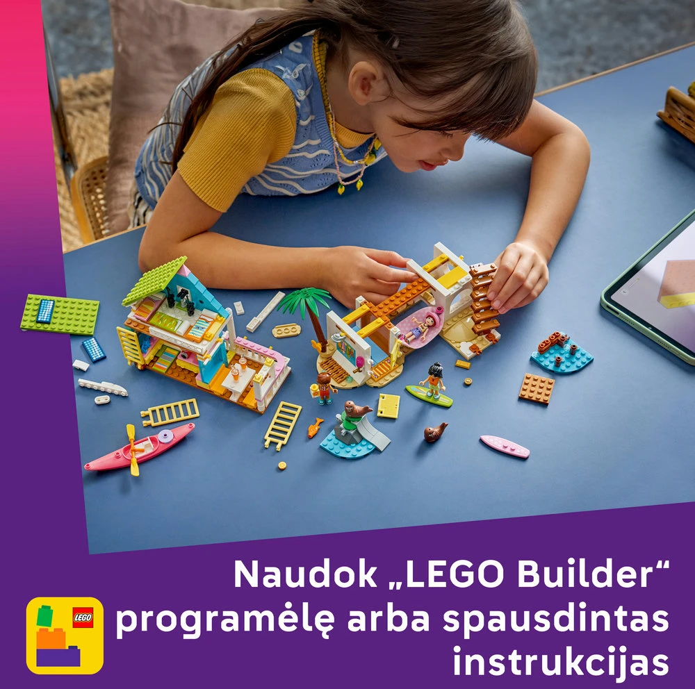 „LEGO® Friends“ Paplūdimio namelis su ruoniais Konstravimo rinkinys 42699