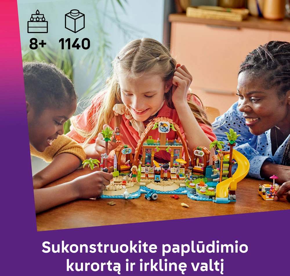 LEGO® Friends Šeimos atostogos pajūrio poilsiavietėje 42673