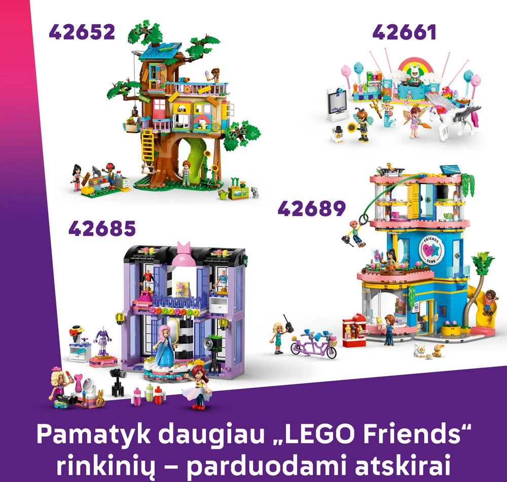 „LEGO® Friends“ Smagi namų žaidimų aikštelė Žaidimo vaidmenimis rinkinys 42686