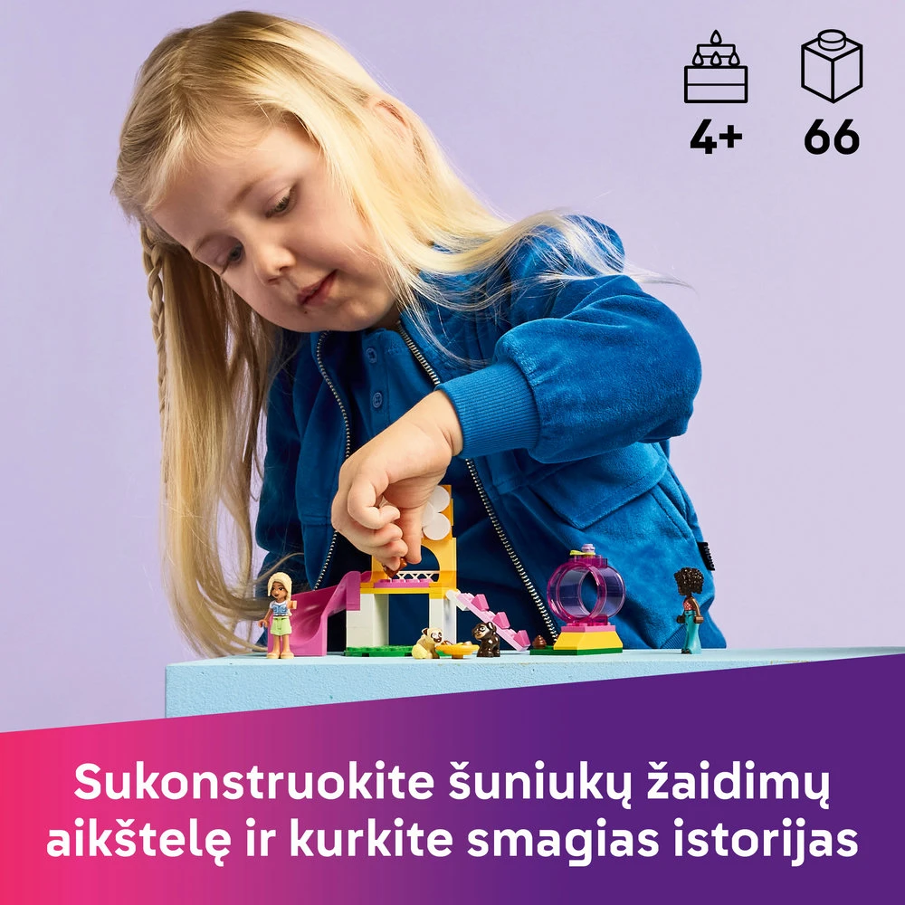 LEGO® Friends Šuniukų žaidimų aikštelė Rinkinys 42665
