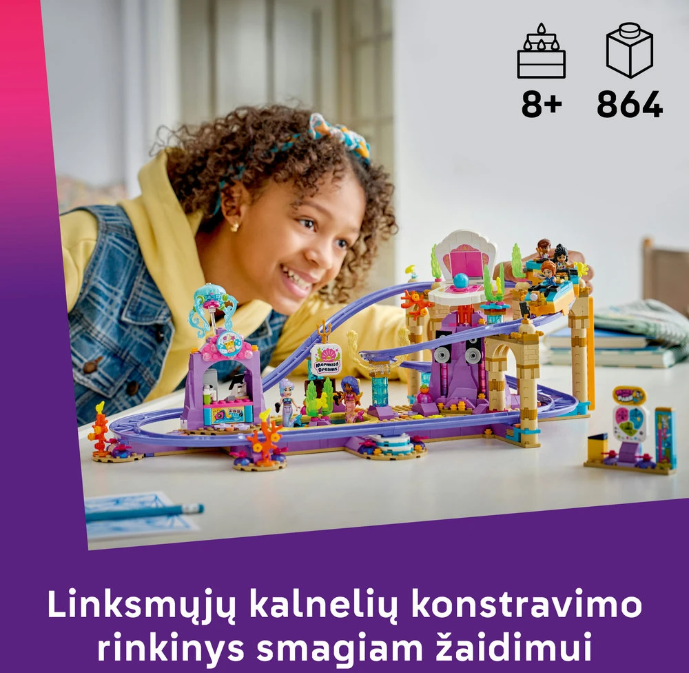 „LEGO® Friends“ Undinėlės linksmieji kalneliai Konstruktorius 42703