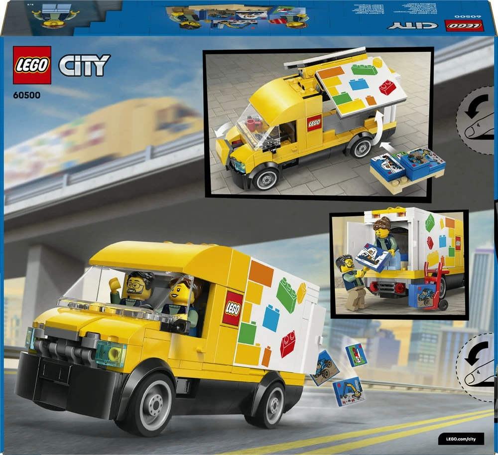 „LEGO® City“: LEGO furgonas, žaislinis konstravimo rinkinys vaikams, 60500