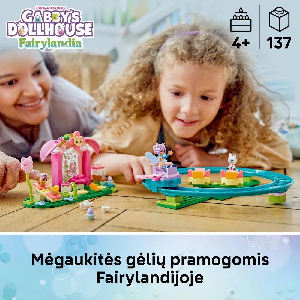 LEGO® Gabby lėlių namai Fėjų linksmieji kalneliai ir arbatos vakarėlis 11214