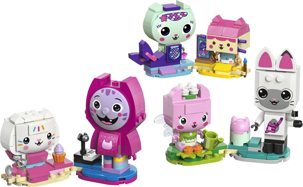 LEGO® Gabės lėlių namai Konstruojami Gabės bičiuliai kačiukai 11215