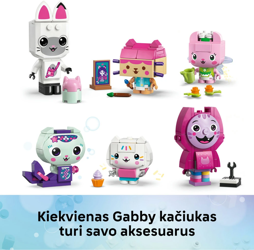 LEGO® Gabės lėlių namai Konstruojami Gabės bičiuliai kačiukai 11215