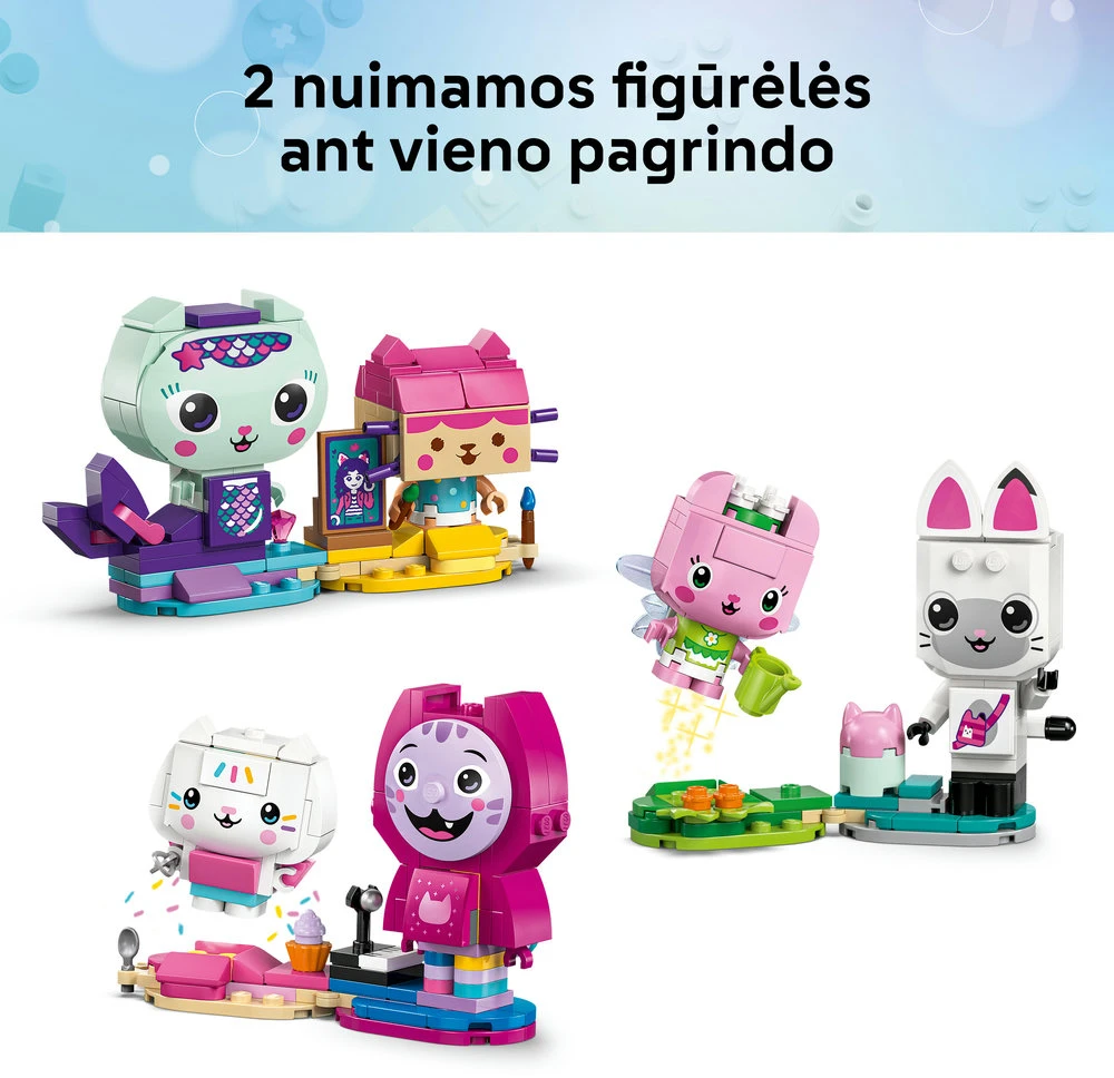 LEGO® Gabės lėlių namai Konstruojami Gabės bičiuliai kačiukai 11215
