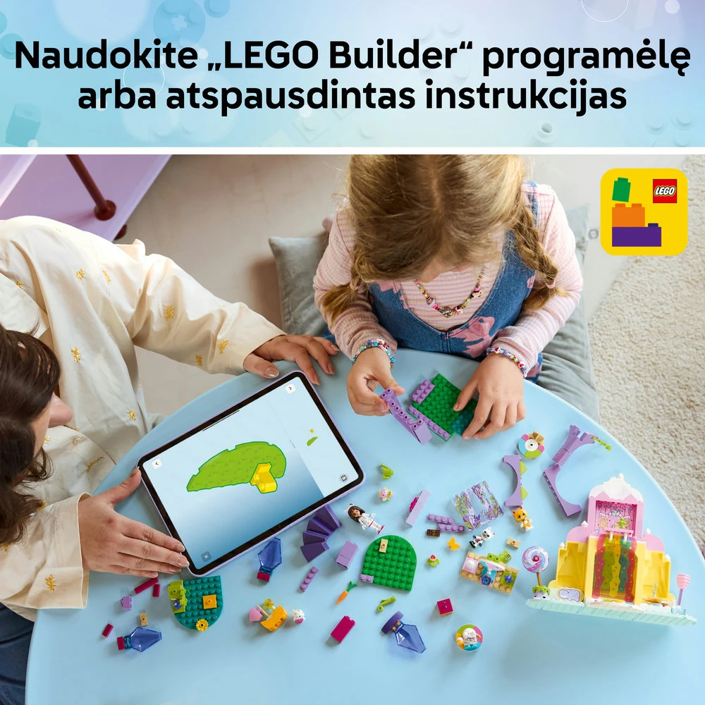 LEGO® Gabės lėlių namai Saldėsių kalnas ir katytės sodas 11205
