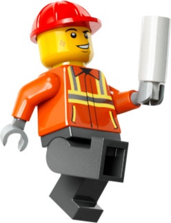 LEGO® City Geltonas mobilus statybų kranas (60409)