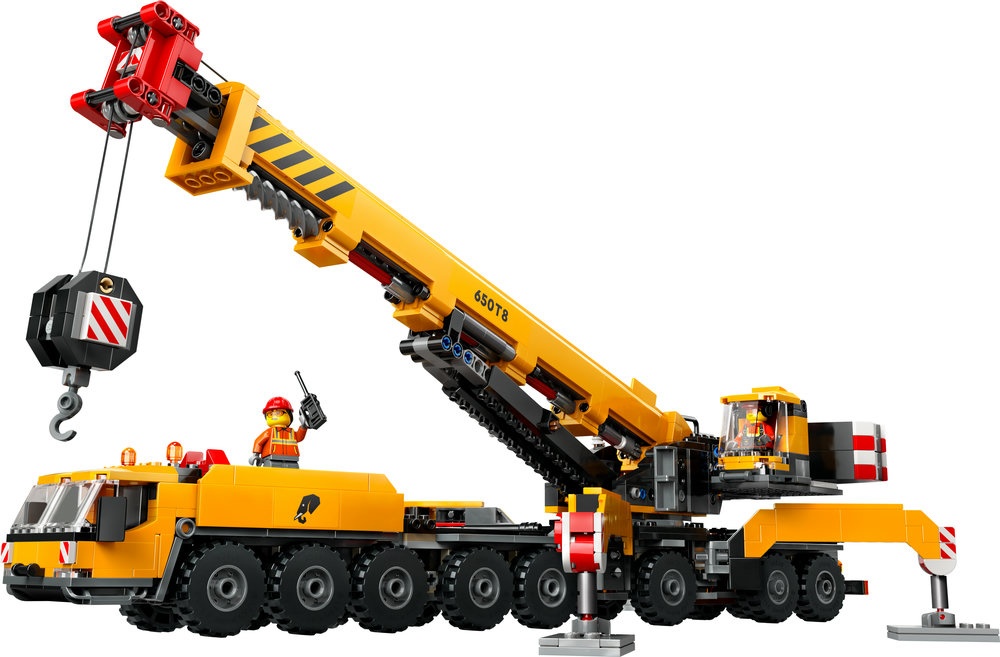 LEGO® City Geltonas mobilus statybų kranas (60409)